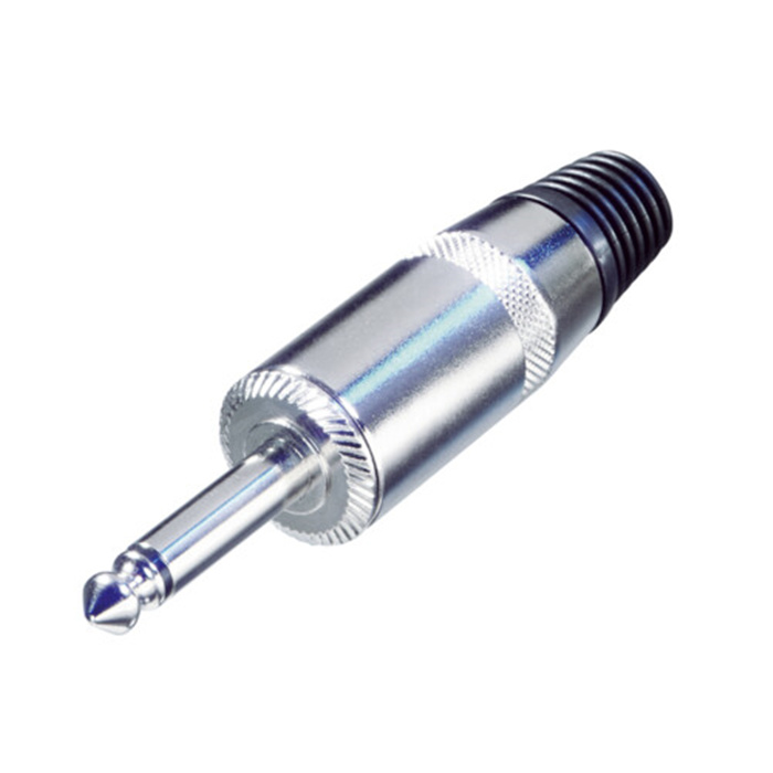 1/4" phone plug (6.35mm male jack), 2 pole (Mono), anti-kink boot (OD up to 8,8 mm) 1/4" phone plug (6.35mm male jack), 2 pole (Mono), anti-kink boot (OD up to 8,8 mm)